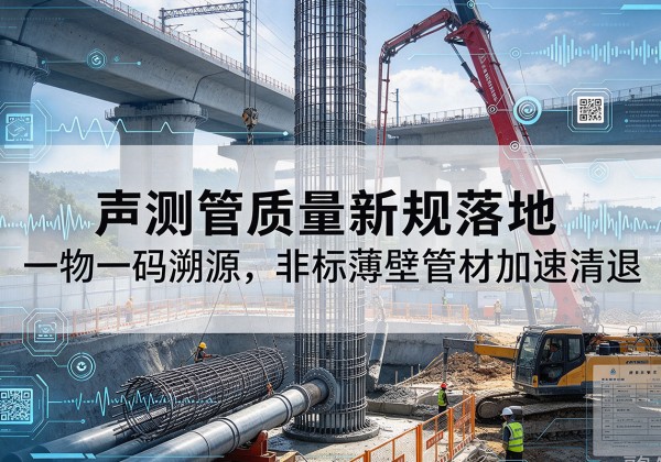 墨竹工卡声测管质量新规落地，一物一码溯源，非标薄壁管材加速清退
